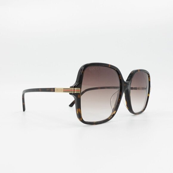 Gucci GG1448 Square Sunglasses Tortoise Brown OS - Picture 2 of 15